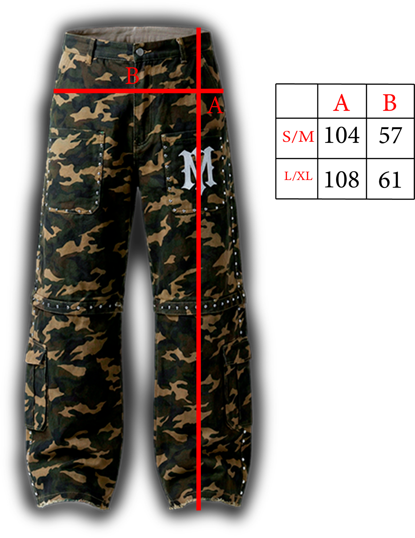 Oversized Camouflage Trousers – “Striker”